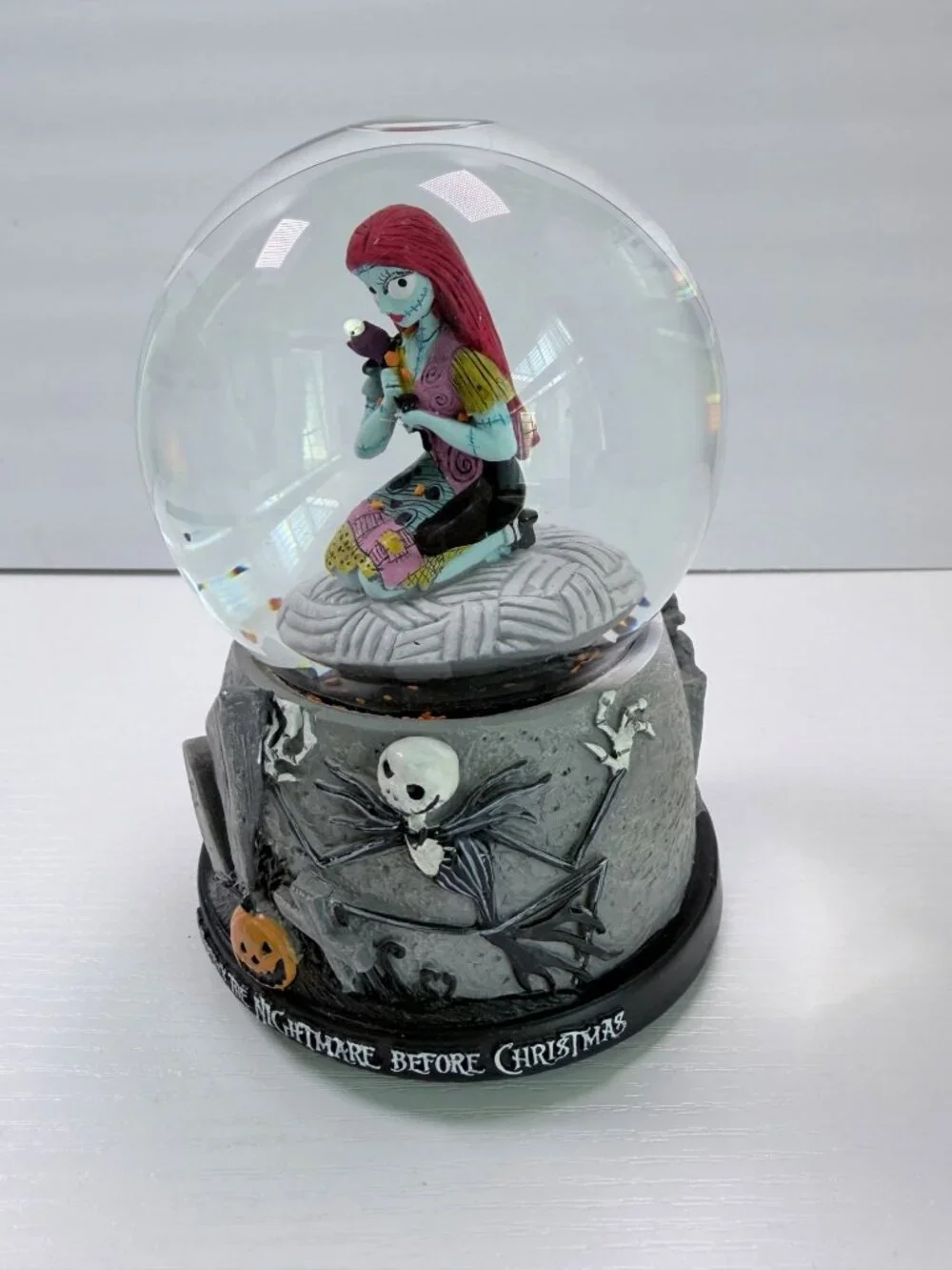 The Nightmare Before Christmas Sally Snow Globe Musical Plays This is Halloween